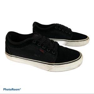 Vans Chukka Low Black White Skate Shoes 7